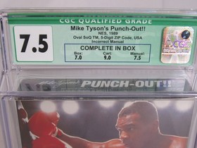 Nintendo NES Mike Tyson's Punch-Out CGC 7.5 (1989) Complete in Box  PP51
