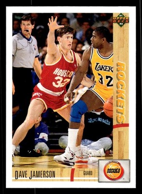 1991-92 Upper Deck - Dave Jamerson #296 Rookie Houston Rockets
