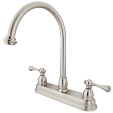 Kingston Brass KB374.BL Vintage 1.8 GPM Standard Kitchen Faucet - Nickel