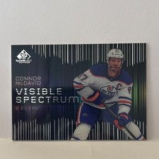 Upper Deck 2024-25 SP Game Used Connor McDavid #VS-22 Visible Spectrum Oilers