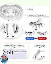 BEYELIAN Magnetic Eyelashes with Applicator, Upgrade Soft Magnetic Lashes Por...