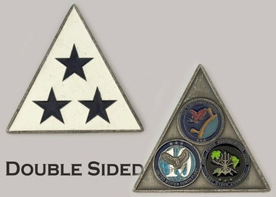 US Tenth Fleet Cyber Command Three Star Challenge Coin  J#4