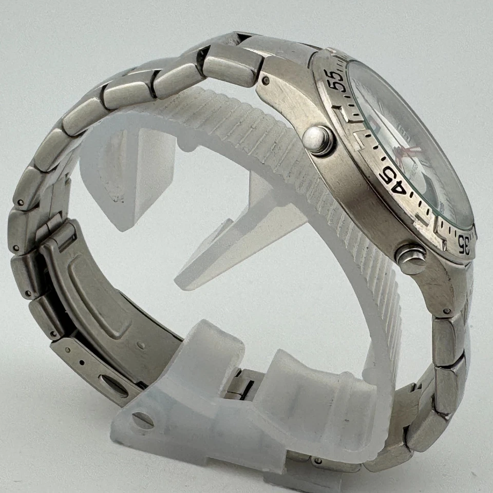 Tommy Hilfiger Reloj Analógico Digital Hombre 50m Plata Alarma Cronógrafo Batería Nueva 8" Foto 3 de 4