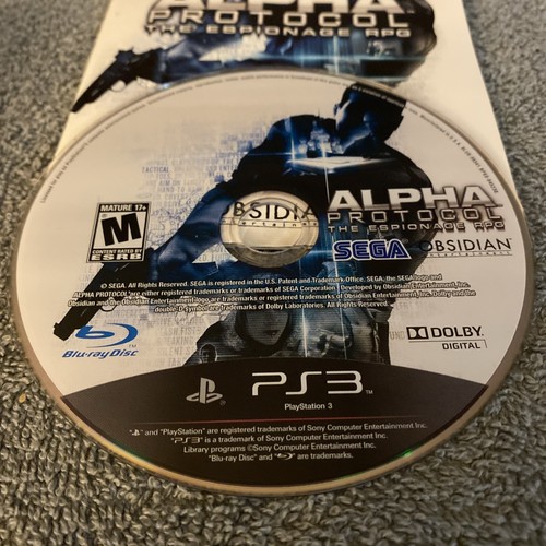 Alpha Protocol (Sony PlayStation 3, 2010) PS3 Complete Tactical Espionage RPG M - Picture 2 of 8