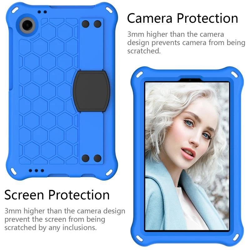 Alcatel Joy tab2 2020 9032Z / 3T 8.0 in Kids Case Shockproof Stand Strap Cover - Image 3 of 4