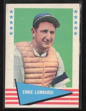 1961 Fleer Baseball Greats #55 Ernie Lombardi - EX/EX+ Set Break!