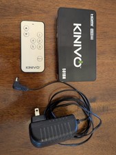 Kinivo 501BN Powered HDMI Switch 1:5 with Remote and Power Adapter