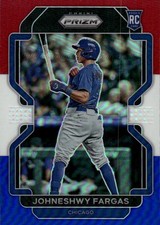 2022 Panini Prizm Johneshwy Fargas #144 Red/White/Blue Prizm Chicago Cubs 25D
