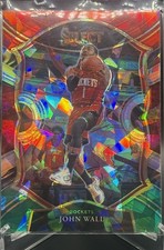 John Wall 2020-21 Select Concourse #31 Prizm Blue Cracked Ice ROCKETS Basketball