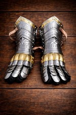 Handcrafted Medieval Gauntlets Steel Knight Armor Gloves Gothic SCA Reenactment