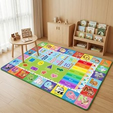 ABC Rug for Kids Playroom - 5x7 feet Educational Rugs for Children Bedroom Al...