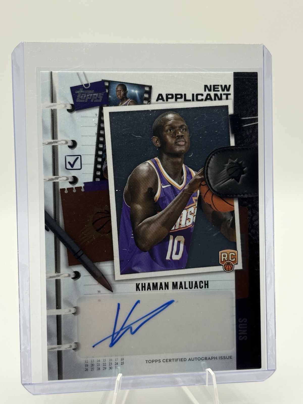 2025-26 Topps Khaman Maluach New Applicants Auto RC #NA-KM - Phoenix Suns