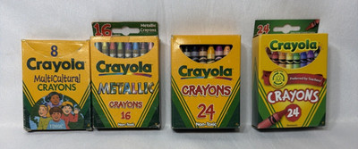 Crayola Crayons LOT-Multicultural 1993-Metallic 2000-24 pack 1999-24 pack 2011