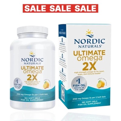 Nordic Naturals Ultimate Omega 2X 180 Soft Gels   Extra Strength EPA DHA - New