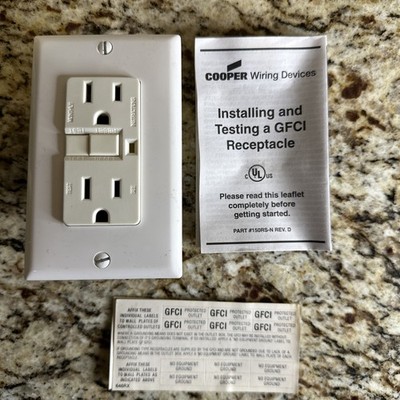 Cooper Wiring Devices GFCI Receptacle Missing Box