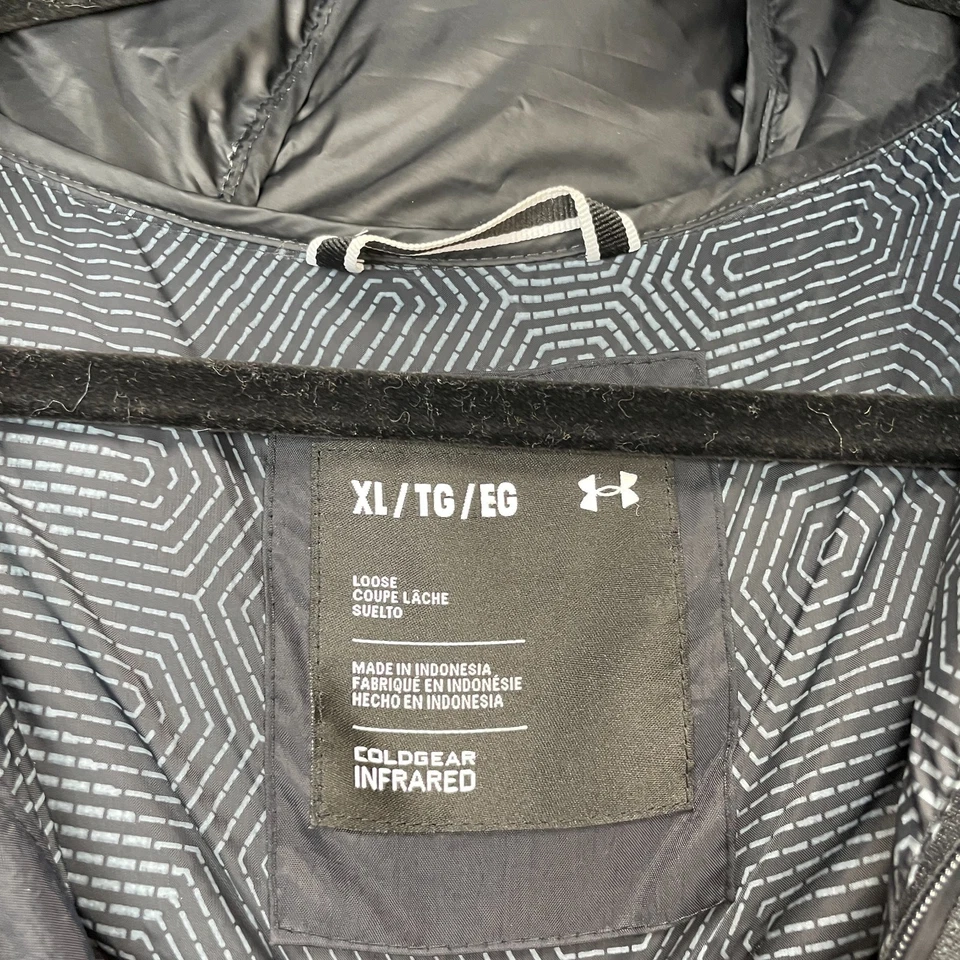 Under Armour Jacket Men Extra Large Gray Storm ColdGear Infrared Goose Down Coat - Image 3 of 4
