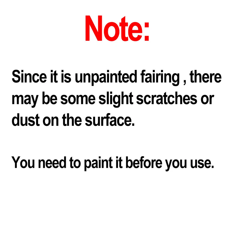 Unpainted Fairing Kit for Honda CBR600F4i 2001 2002 2003 ABS Injection Body Work - Image 2 of 4