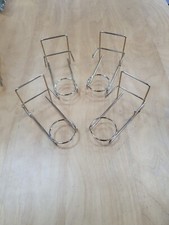 3 Piece Display Stand: Dinner Plate, Cup & Saucer Stand Gold Brass Set of 4