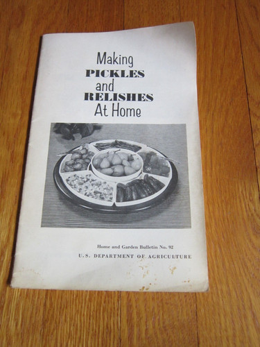 Vintage Canning Preserving Pickles Relish Home Made Recipes Sauerkraut 1970s