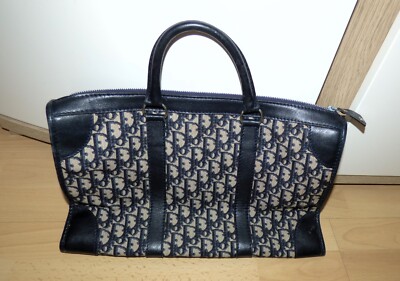 Christian Dior Original Shopper Monogramm Canvas Leder Hand Tasche