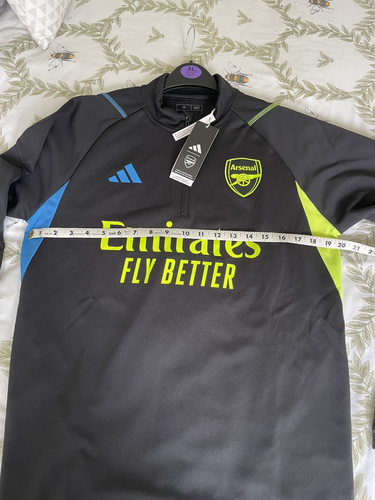 ARSENAL Long Sleeve Black Training Top : Adult Medium - Adidas - NEW WITH TAGS - Picture 12 of 14