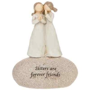 Angels Sisters Are Forever Friends Sentimental Pebble Gift