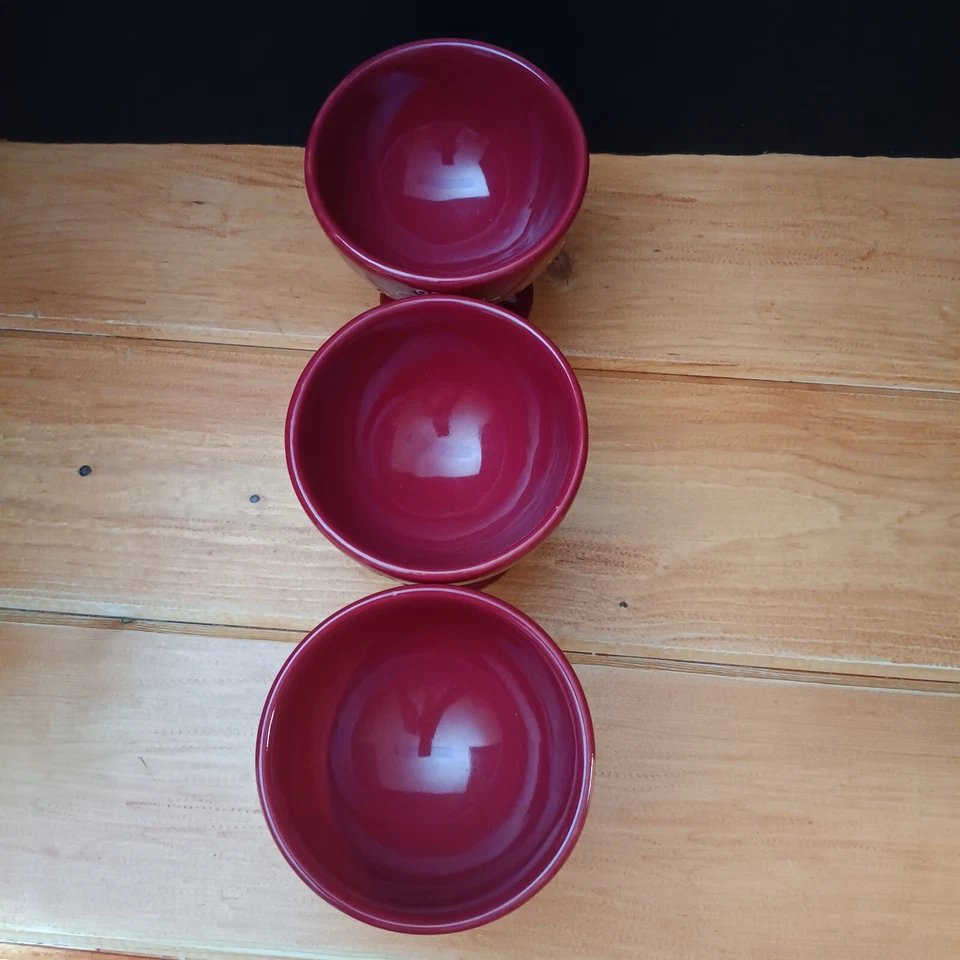 Temptations by Tara Rojo Floral Encaje Patas Taza/Copa Postre Cuenco (Juego de 3) Foto 4 de 4