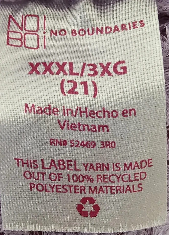 Camisa No Boundaries Juniors Mujer Talla XXXL 21 3XL 3X Grande Negra Blanca Púrpura Foto 2 de 4