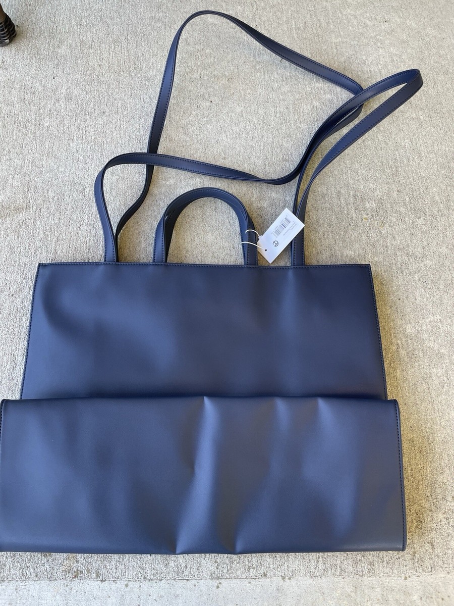 Telfar TF012NVL NAVY LARGE SHOPPING BAG WITH DUSTBAG NEW WITH TAGS