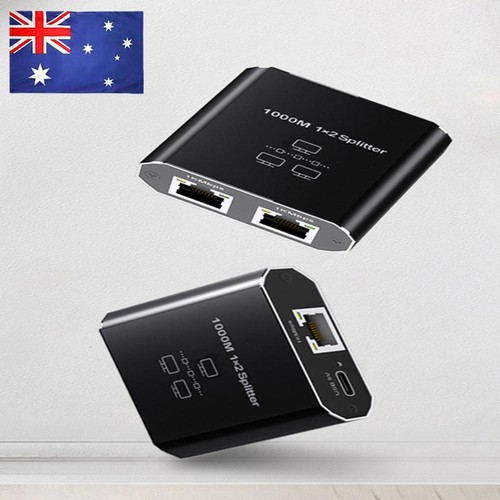 Ethernet Splitter 1 To 2 Gigabit RJ45 LAN Network Extension Ethernet Splitter
