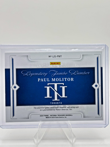 Paul Molitor | 2024 National Treasures | Legendary Jumbo Lumber | #/7 | #LJS-PMT - Picture 2 of 2