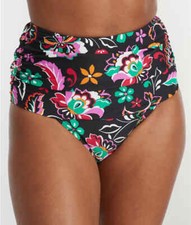 Pour Moi BLACK MULTI Sunshine Hi Waist Tummy Control Bottom, US 8, UK 12