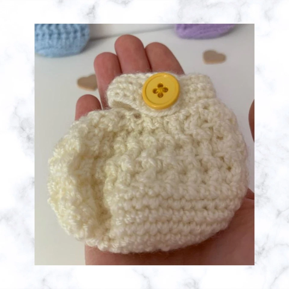 Handmade Crocheted Mary Jane Baby Girl Booties, Soft Baby Booties for Newborn - Image 4 of 4