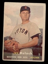 1957 TOPPS #63 IKE DELOCK BOSTON RED SOX