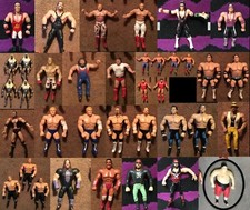 VINTAGE RUBBER / BENDEMS WRESTLING ACTION FIGURES