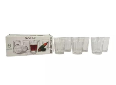 Circleware Skyline 1,75 OZ Schnapsgläser 6er Set (42742) Made in Bugaria mit Box