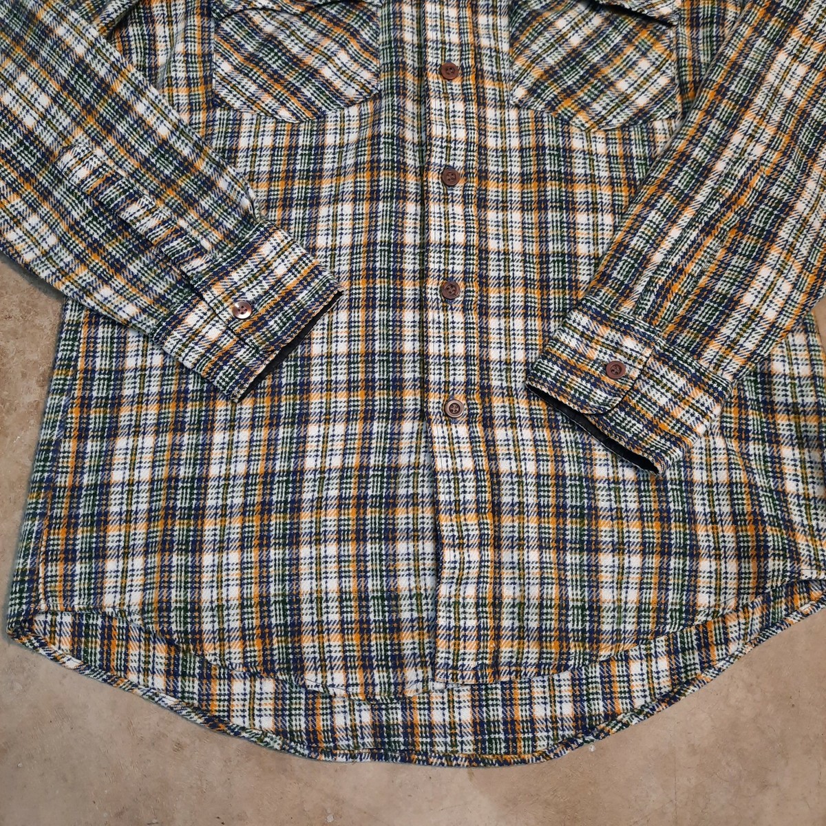 Vintage JC Penney Men's Medium Tall Multicolor Plaid Long Vintage JC Penney Men's Medium Tall Multicolor Plaid Long