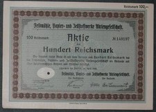 Feldmühle, Paper- und Celloffwerke Aktiengesellschaft 1929 100 RM