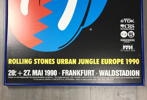 Poster vintage vintage vintage vintage vintage Rolling Stones Urban Jungle Europe Tour 1990 - Foto 5 di 9