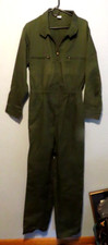 Werner Works Pro-Tuff Mens Green Size 48 Made in the USA Comfort Twill Coveralls