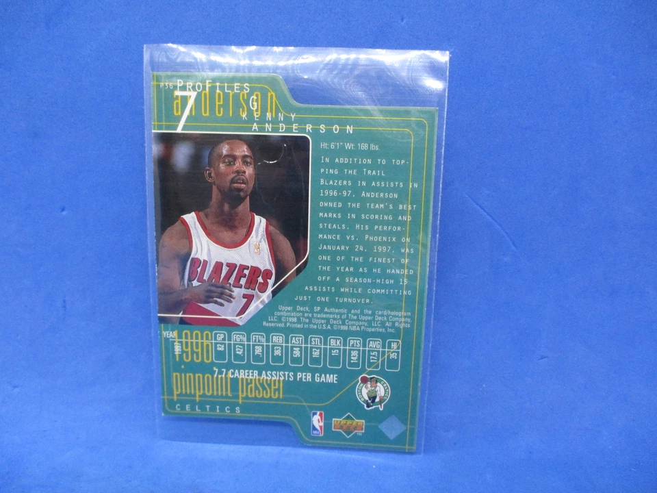 1997-1998 SP Authentic ***KENNY ANDERSON PROFILES 3 III*** Die Cut #P36 40/100 - Image 2 of 2