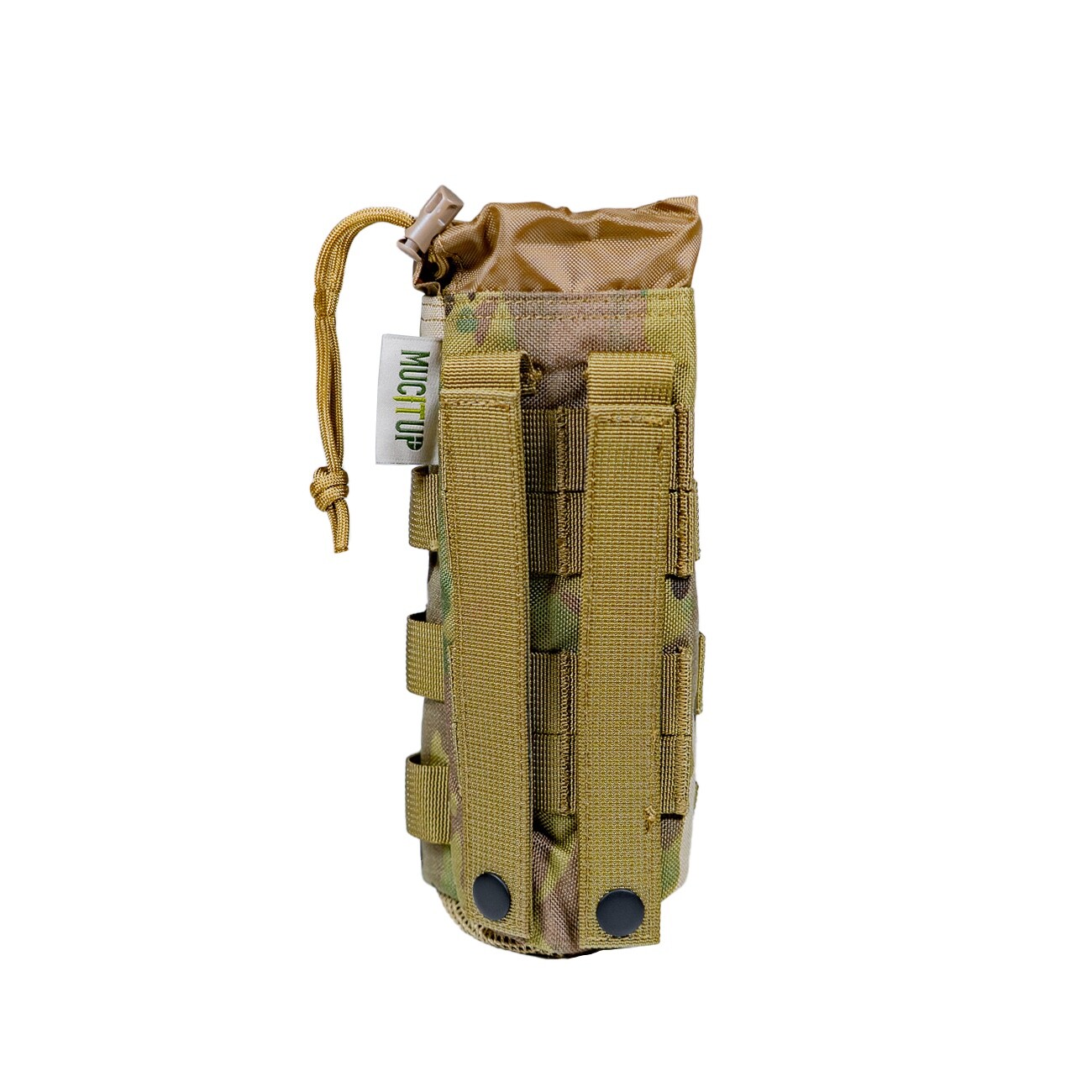 MUCITUP MUCTAC MOLLE Water Bottle Holder 500D Nylon Pouch &ndash; Black, Camo, Khaki
