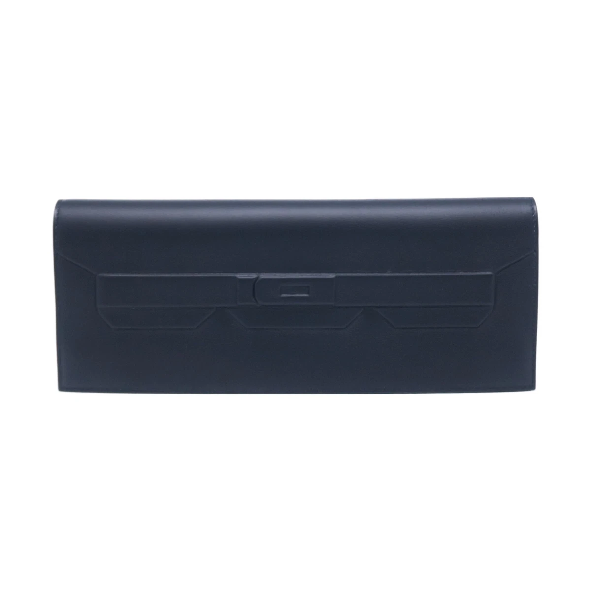 HERMES Birkin Shadow Clutch Clutch Bag Pouch Veau Swift Black