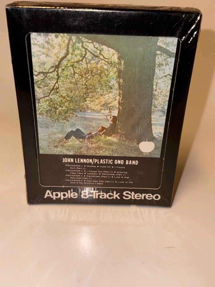 JOHN LENNON/PLASTIC ONO BAND 1970 US BEAUTIFUL ORG STILL SEALED! 8-TRACK TAPE