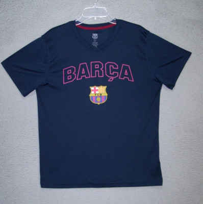 Barcelona Shirt Adult Large Blue Graphic FCB Soccer Active Sports Outdoor Mens