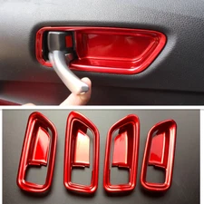 For Toyota Corolla 2019-2023 Bright red Inner Car Door Handle Bowl Cover Trim