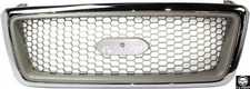 For F-150 Lariat 04-08 Grille assy Honeycomb Insert Chrome Shell Fits FO1200427