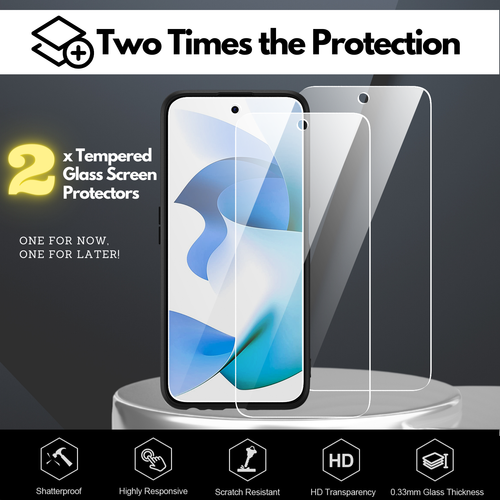 CBUS Flex-Gel Case + 2X Glass Screen Protector for BLU F91 5G (Matte Black) - Picture 5 of 7