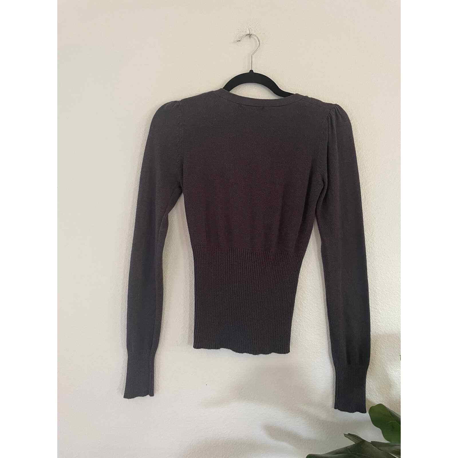 Women's Small Active Basic gray fitted cardigan - image 2