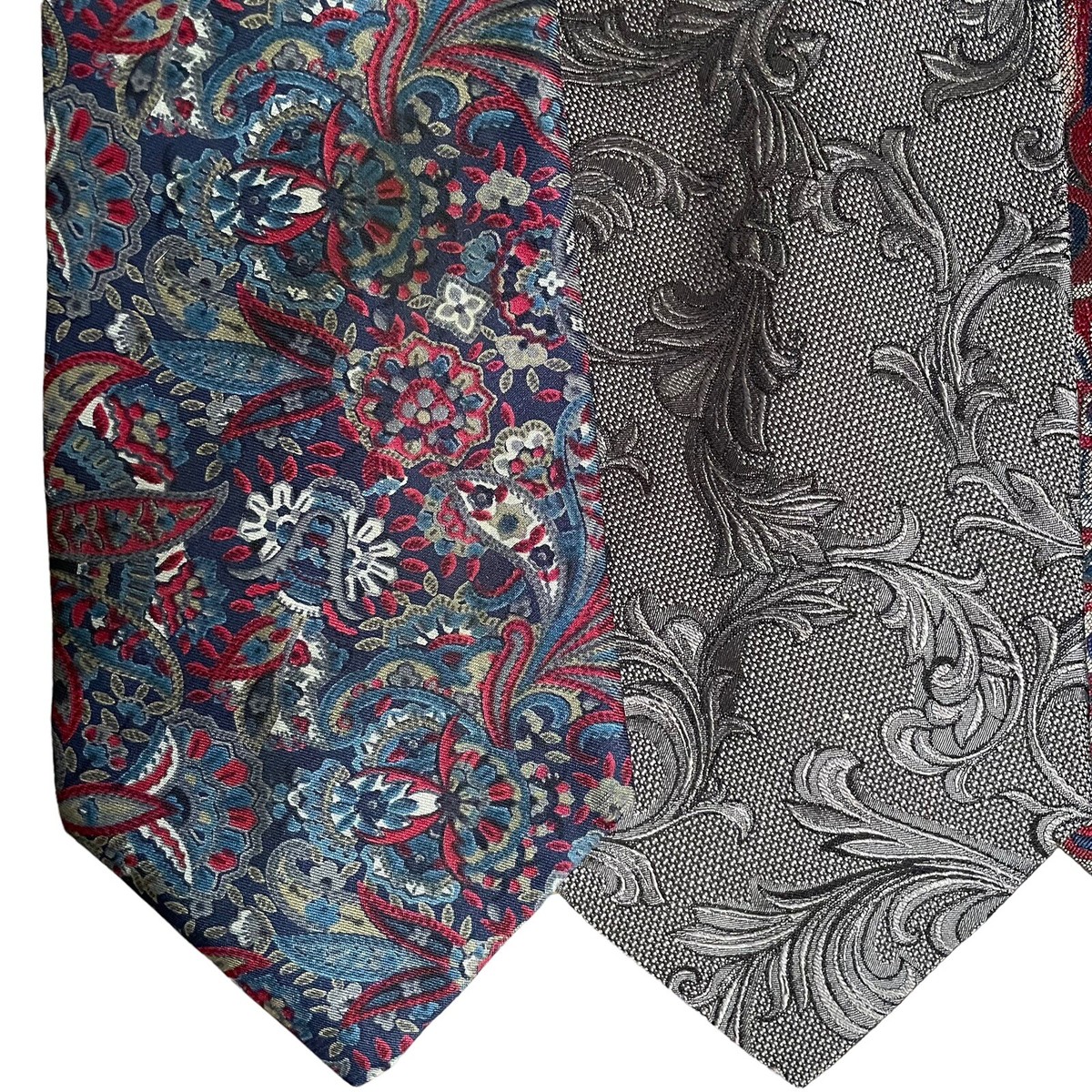 Christian Dior Mens Ties Neckties Lot Of 6 Paisley Multicolor | eBay